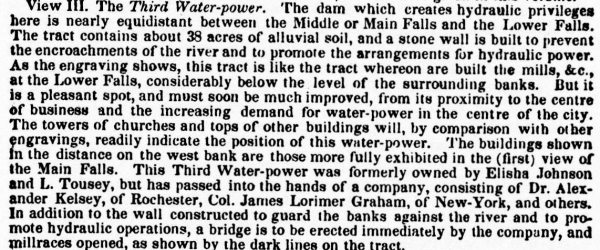 Newspaper clip: The third water-power